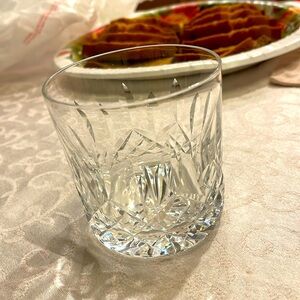 Vintage Waterford Lismore Old Fashioned crystal glass 3 1/4 tall , 3 1/8 width
